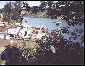 view of the raft race start -  58 kb